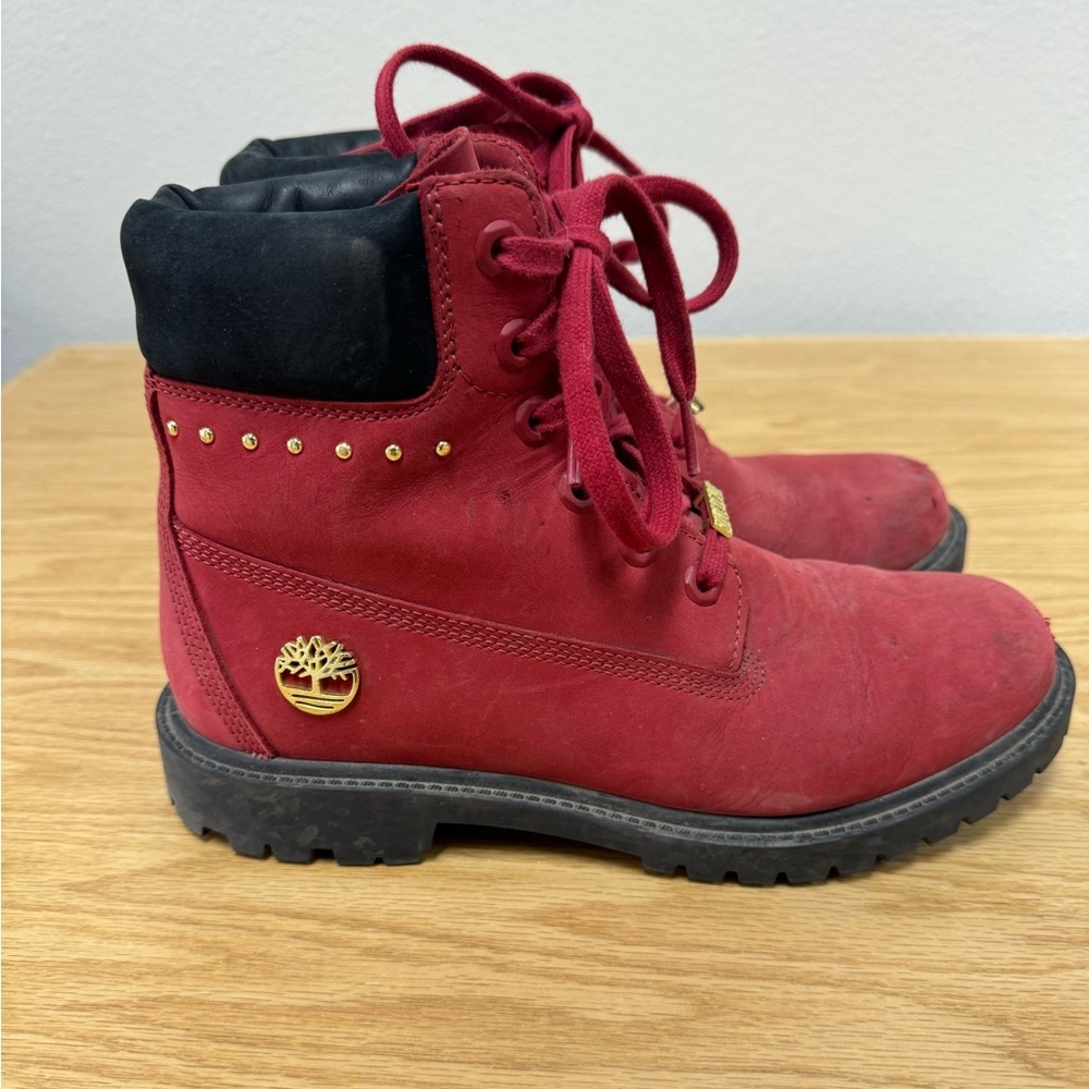 Timberland Red Suede 6" Heritage Boot